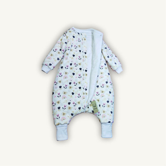 Saco de Dormir Bebé Invierno - Flores Algodón Pima