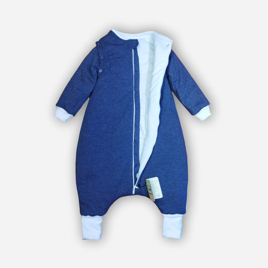 Saco de Dormir Bebé Invierno - Azul Noche Algodón Pima