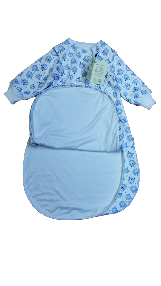 Bolsa de Dormir Bebé Media Estación - Oso Algodón 100%