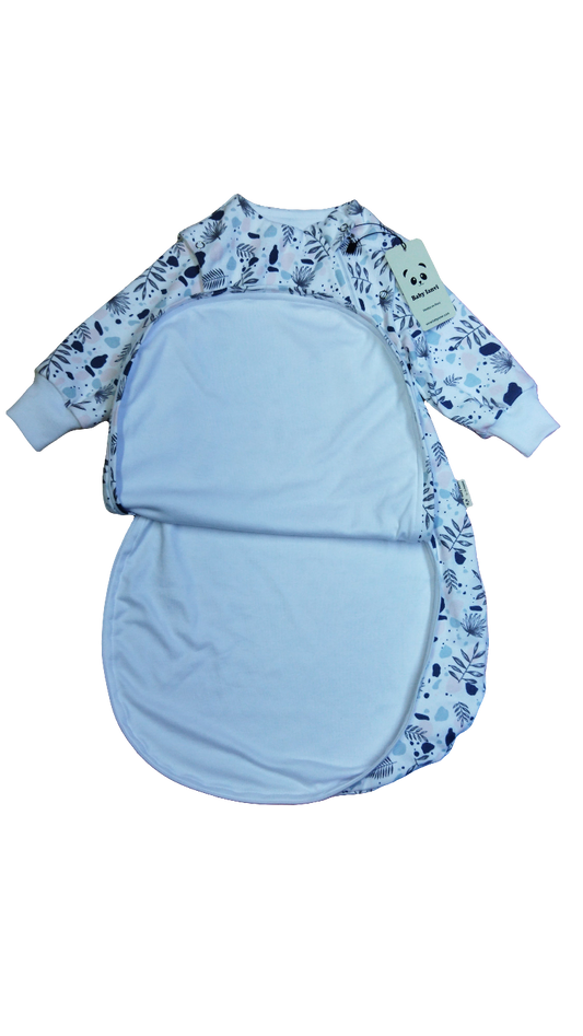 Bolsa de Dormir Bebé Media Estación - Hojas V4 Algodón 100%
