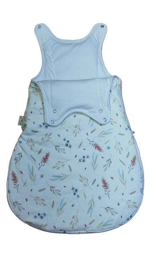 Bolsa de Dormir Bebé Invierno - Hojas Sin Mangas Algodón Pima