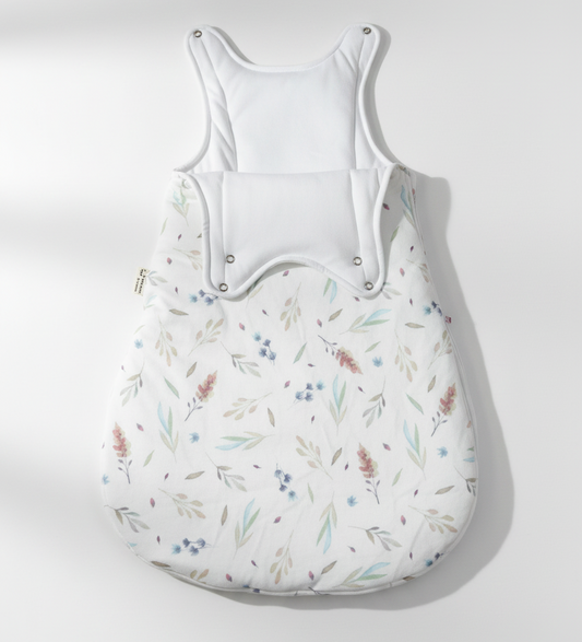 Bolsa de Dormir Bebé Invierno - Hojas Sin Mangas Algodón Pima