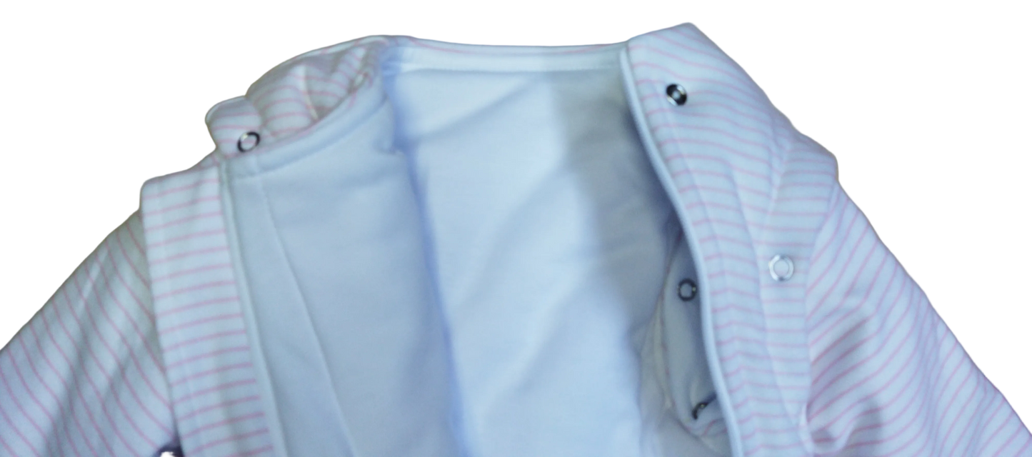 Modelo gotitas de Dormir Bebé Invierno - rayas Algodón Pima