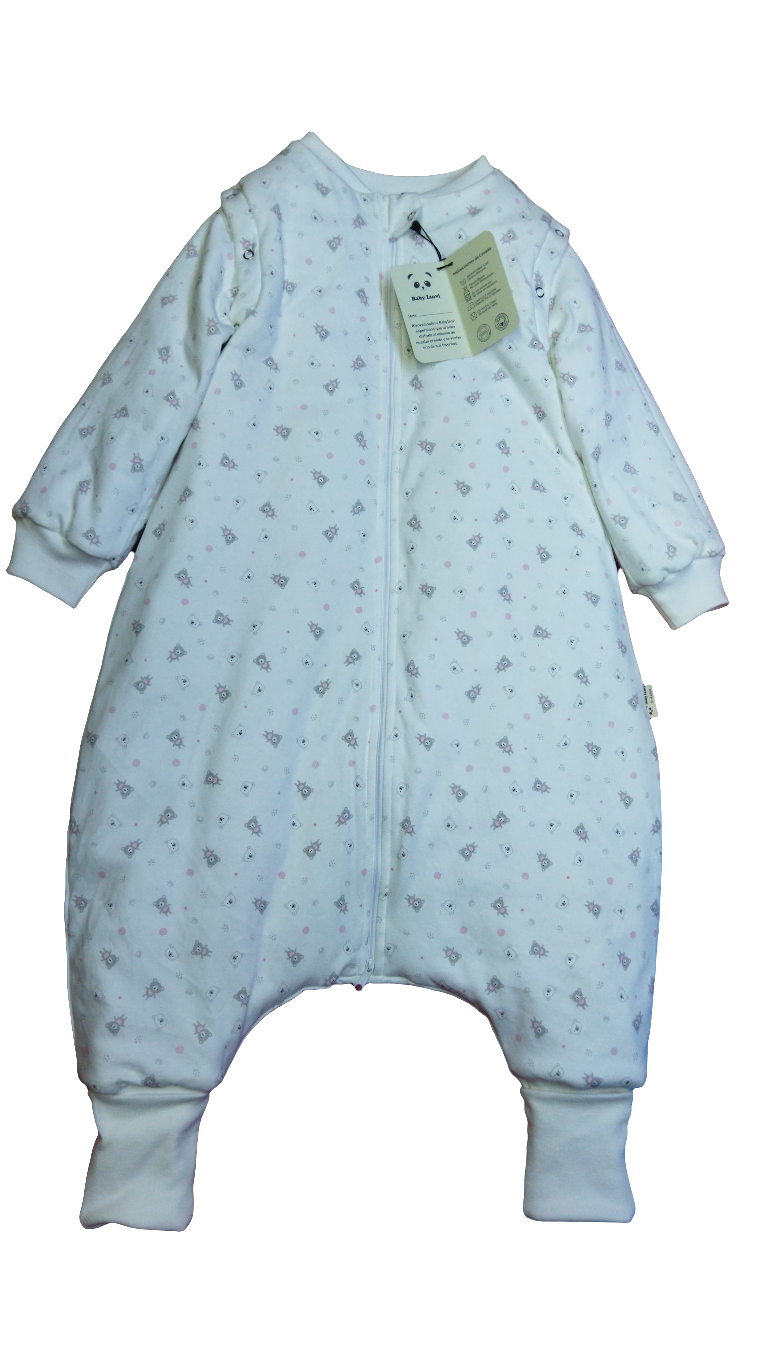 Saco de Dormir Bebé Invierno - Ositos Rosa V2 Algodón Pima