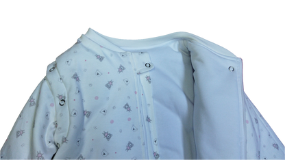Saco de Dormir Bebé Invierno - Ositos Rosa V2 Algodón Pima