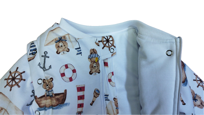 Saco de Dormir Bebé Invierno - Oso Bote Algodón Pima
