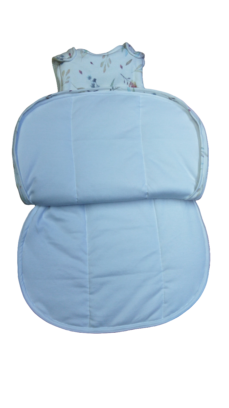 Bolsa de Dormir Bebé Invierno - Hojas Sin Mangas Algodón Pima
