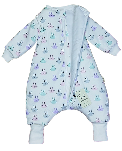 Saco de Dormir Bebé Invierno - Conejos Colores Algodón Pima