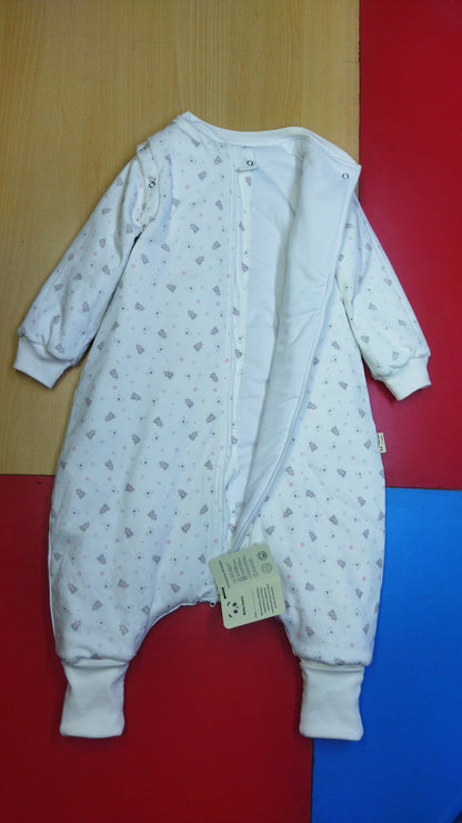 Saco de Dormir Bebé Invierno - Ositos Rosa V2 Algodón Pima