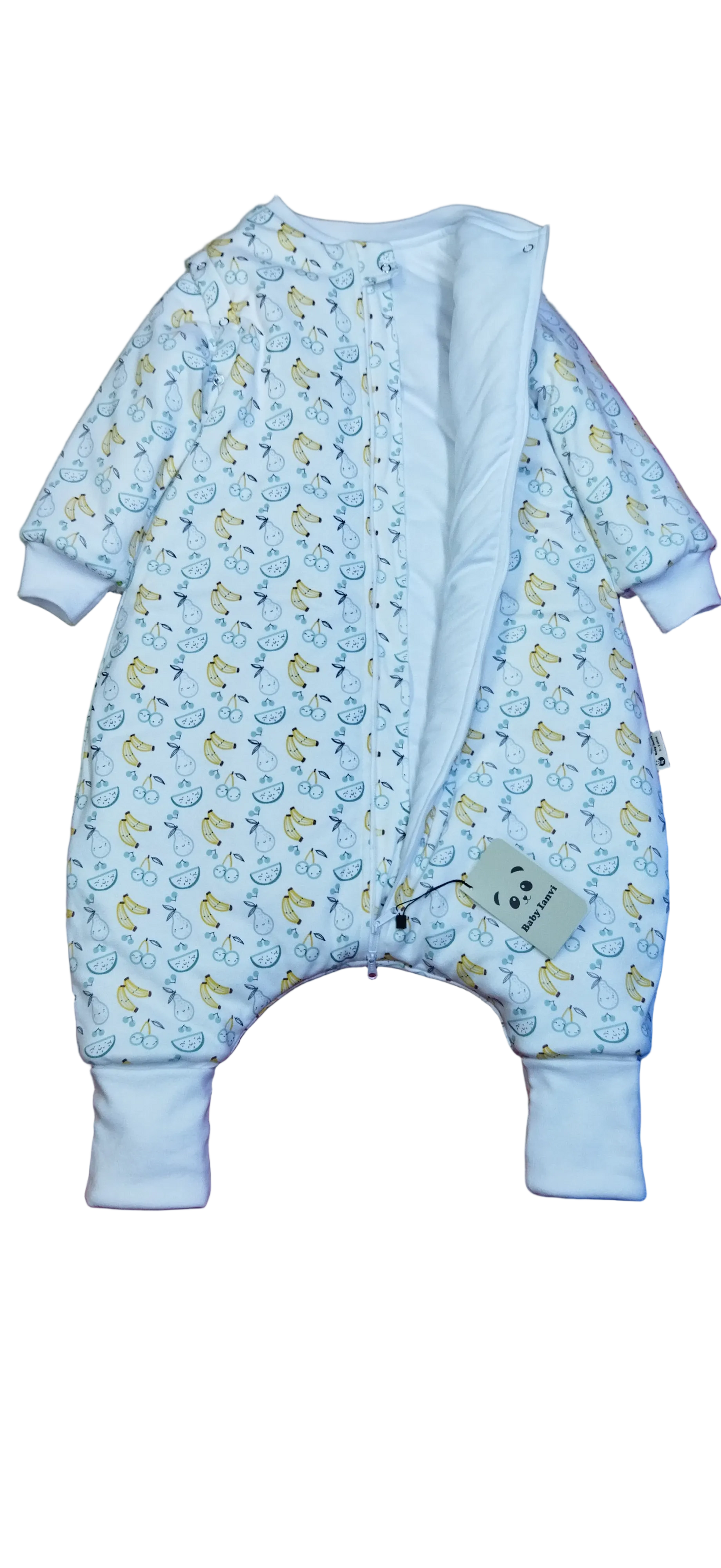 Saco de Dormir Bebé Invierno - Plátano Limón - Algodón Pima
