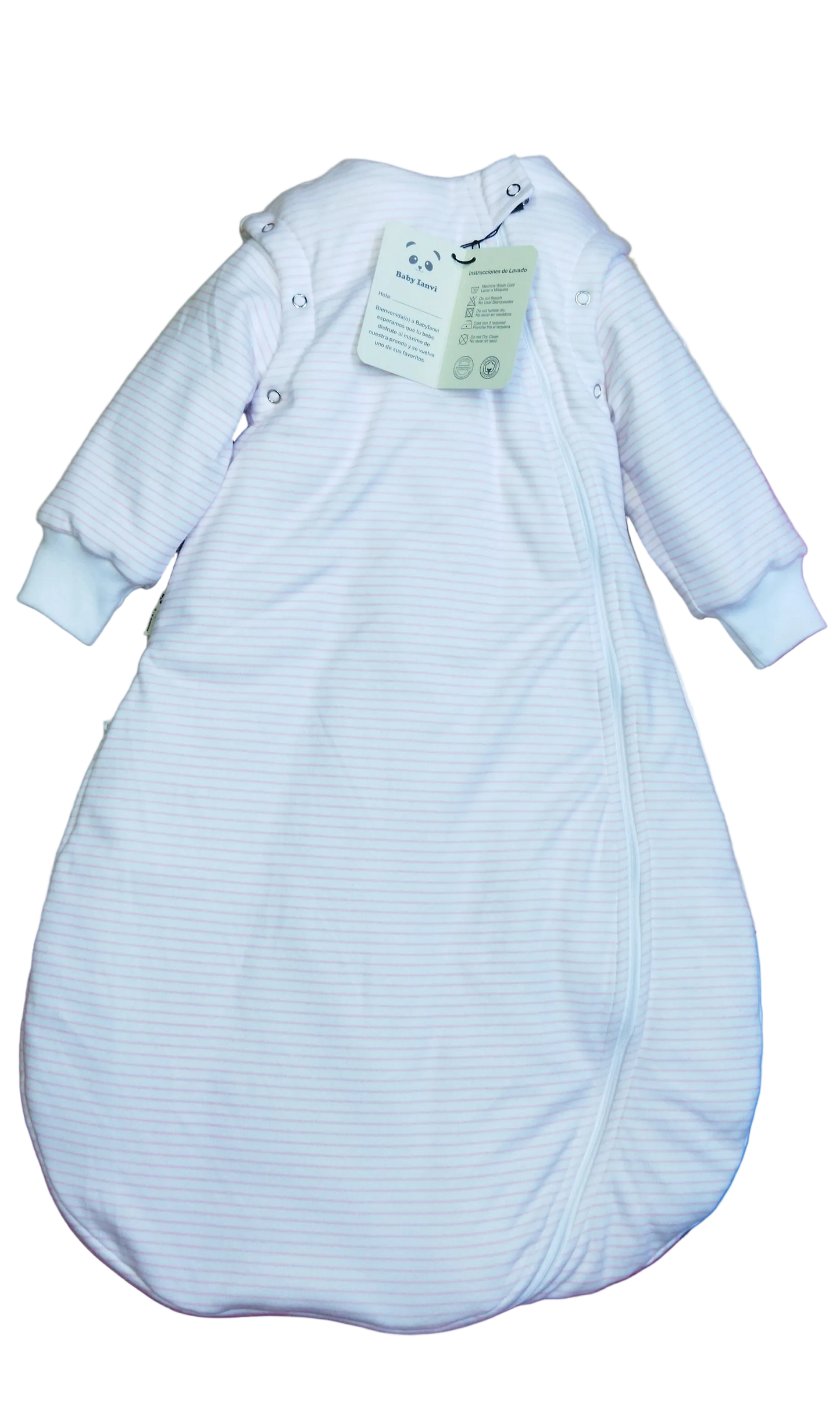 Modelo gotitas de Dormir Bebé Invierno - rayas Algodón Pima
