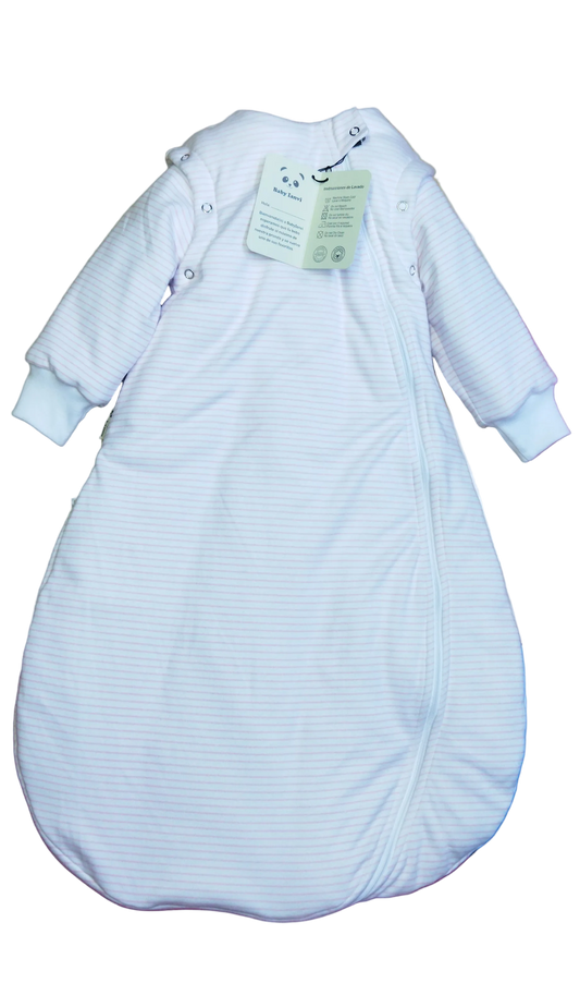Modelo gotitas de Dormir Bebé Invierno - rayas Algodón Pima